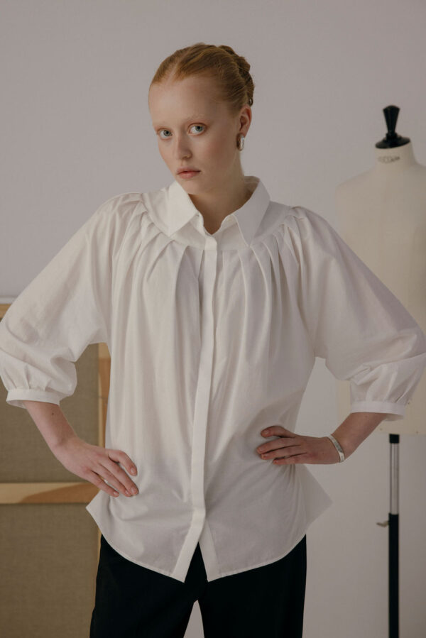 Eve pleated shirt
